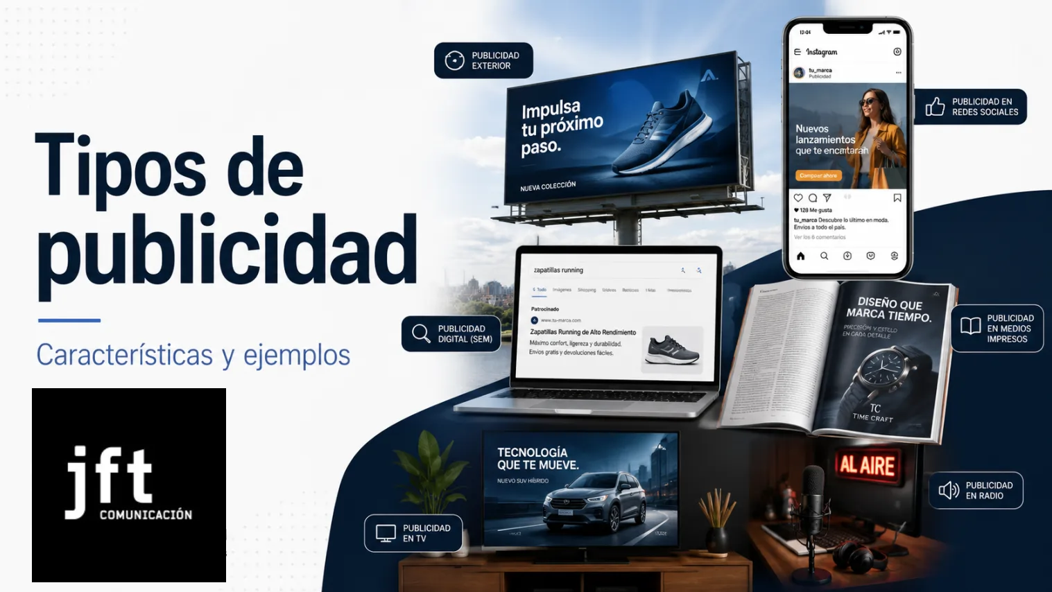 Tipos de publicidad, características y ejemplos